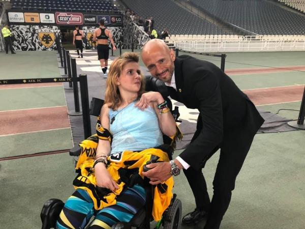 Πάντα δίπλα στην ΑΕΚ η Μυρτώ (pics)