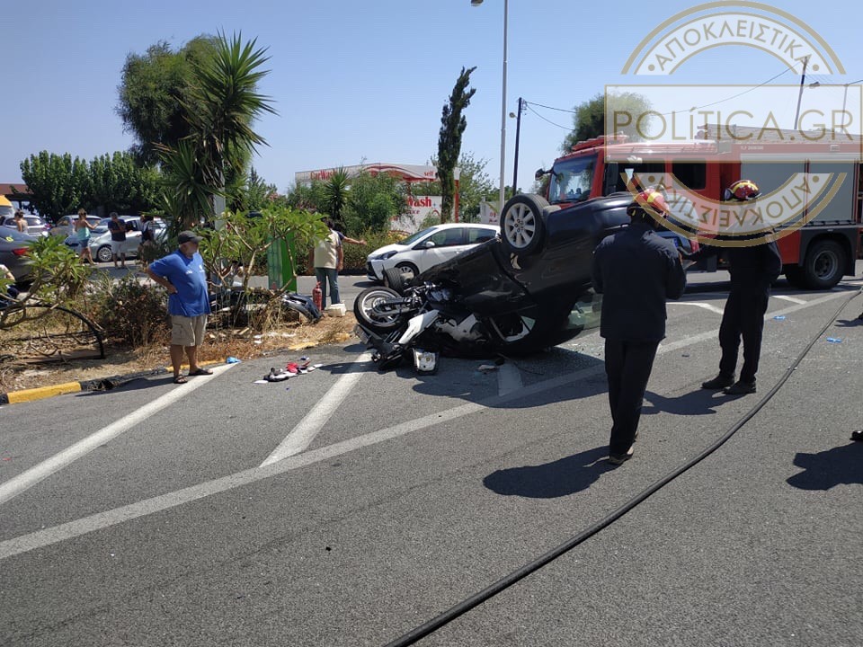 Ηράκλειο: Θανατηφόρο τροχαίο στην Αγία Πελαγία – Nεκρή μια γυναίκα