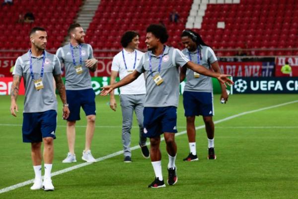 Βίντεο από το ζέσταμα Ολυμπιακού και Κράσνονταρ