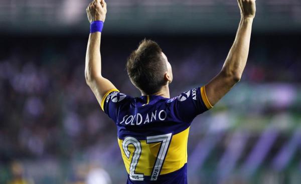 Το ποστ του Σολδάνο, μετά το πρώτο του γκολ με τη Μπόκα Τζούνιορς