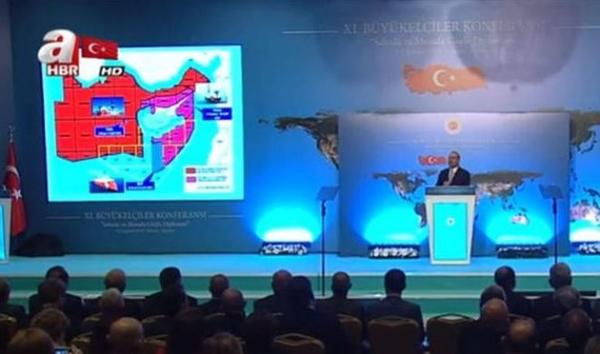 Ακραία πρόκληση Τσαβούσογλου: Παρουσίασε χάρτη με υφαλοκρηπίδα έως την Κρήτη