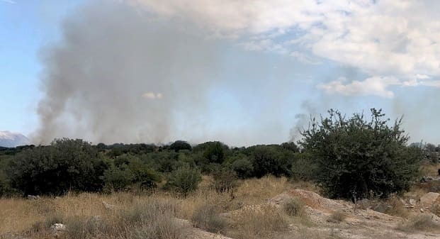Φωτιά σε εξέλιξη στη Ζωοδόχο Ιωαννίνων