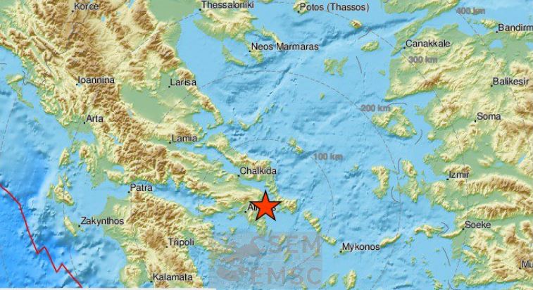 Σεισμός 3,8 Ρίχτερ στον Ευβοϊκό - Ταρακουνήθηκε η Αθήνα