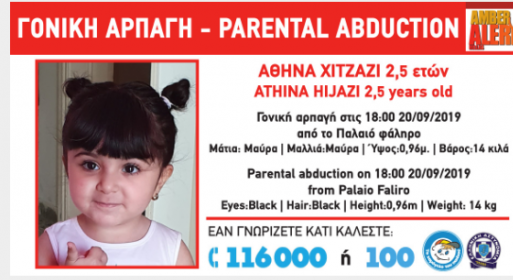 Συναγερμός στο Παλαιό Φάληρο: Θύμα αρπαγής κοριτσάκι 2,5 ετών