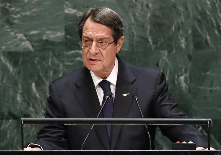 Αναστασιάδης στον ΟΗΕ : Δεν γίνονται διαπραγματεύσεις με απειλή κανονιοφόρων
