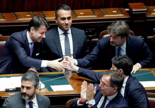 Ψήφος εμπιστοσύνης από την Ιταλική βουλή στη νέα κυβέρνηση Κόντε