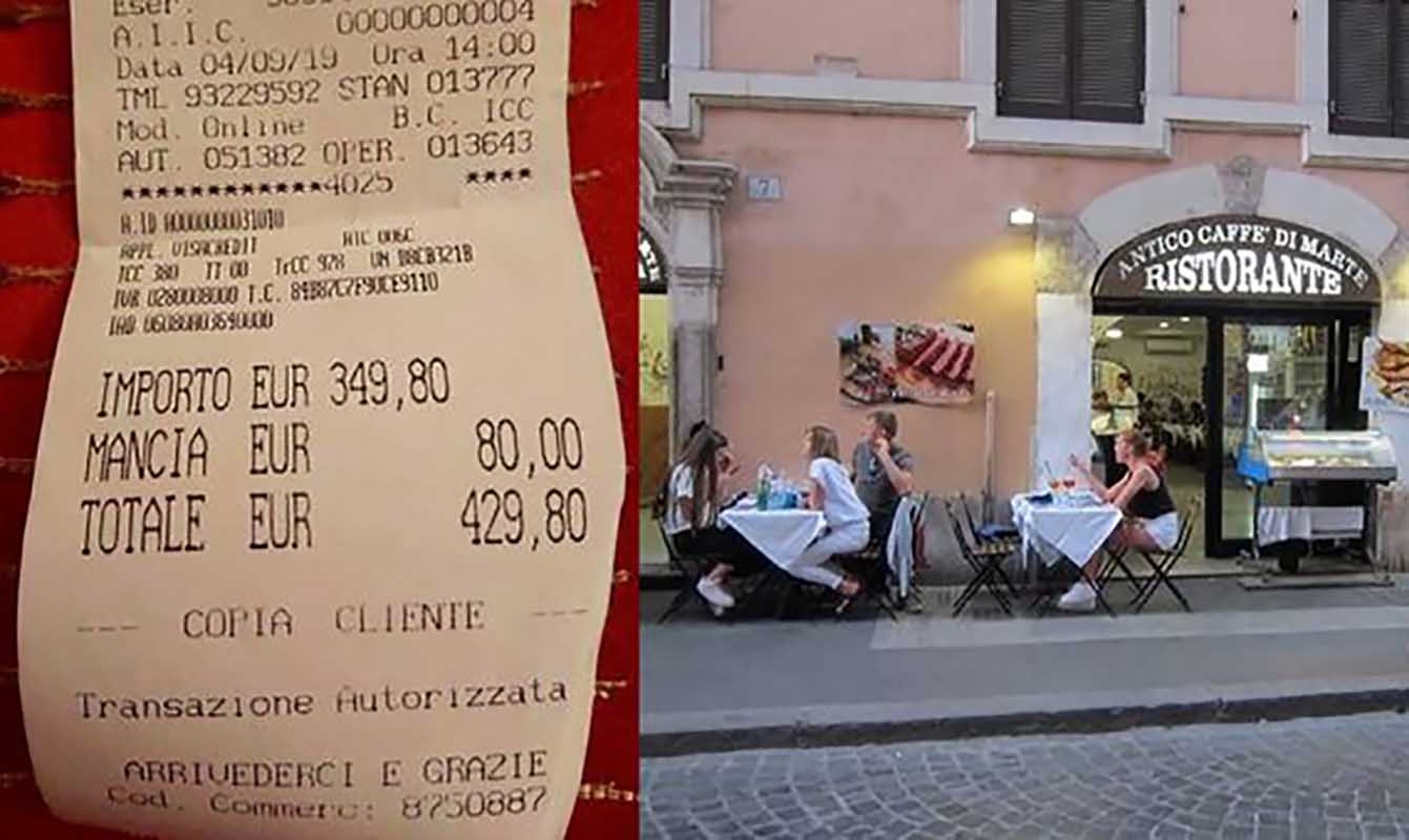 Ρώμη : Ιάπωνες τουρίστες πλήρωσαν 430 ευρώ για δύο μακαρονάδες και δύο ψάρια