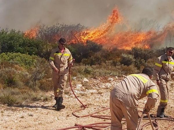 Διάσπαρτες πύρινες εστίες στη Ζάκυνθο – Αγωνία για τις αναζωπυρώσεις