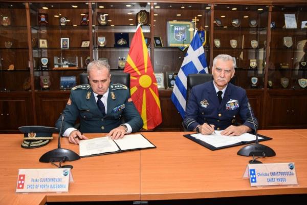 Υπεγράφη η συμφωνία αστυνόμευσης εναέριου χώρου μεταξύ Ελλάδας και Βόρειας Μακεδονίας