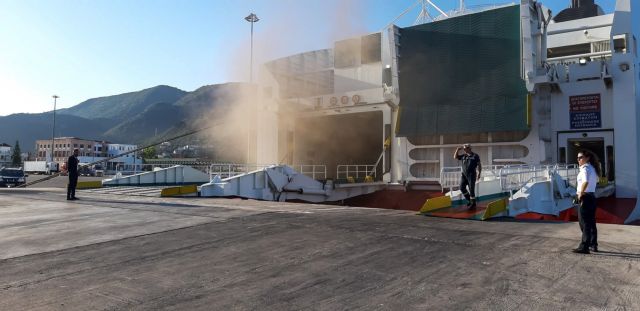 Olympic Champion : Tα σενάρια για τη φωτιά στο γκαράζ του πλοίου