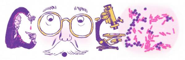 Hans Christian Gram: Το δανό μικροβιολόγο τιμά το doodle της Google