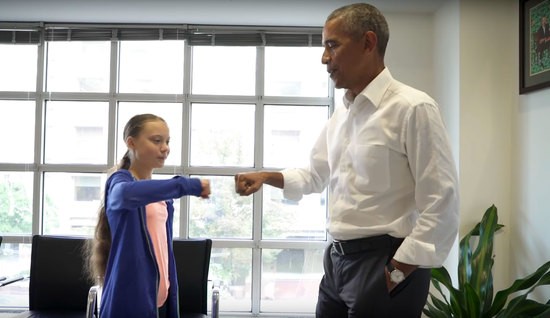 Οταν ο Μπαράκ Ομπάμα συνάντησε τη 16χρονη Γκρέτα Τούνμπεργκ