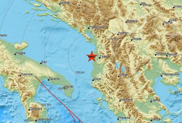 Σεισμός στην Αλβανία: Ισχυρές δονήσεις – Έγιναν αισθητές στην Ελλάδα