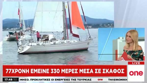 77χρονη έκανε με σκάφος τον περίπλου της γης με μόνη βοήθεια… τον εαυτό της