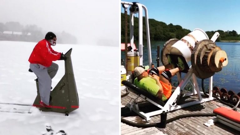 Δείτε τον 50άρη που κάνει την πιο παράξενη γυμναστική στον κόσμο