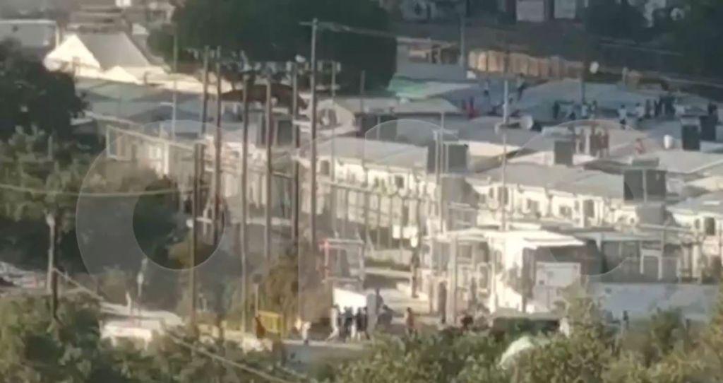 Αποκλειστικό του One Channel: Πλάνα από τη φωτιά στη Μόρια