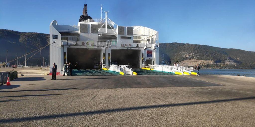 Αποβιβάστηκαν οι επιβάτες του πλοίου στην Ηγουμενίτσα