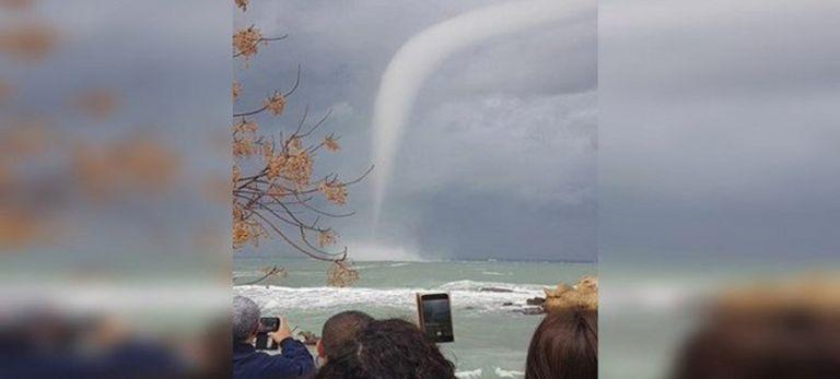 Κύπρος : Εντυπωσιακός υδροστρόβιλος στη Λεμεσό