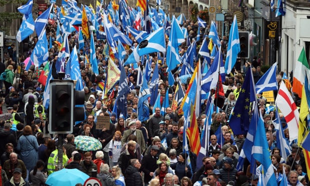 Σκωτία : Μεγάλη διαδήλωση υπέρ της ανεξαρτησίας