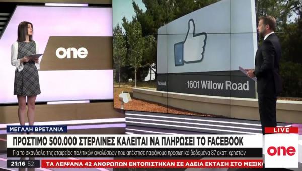 Μ. Βρετανία: Πρόστιμο 500.000 στερλίνες θα πληρώσει το facebook