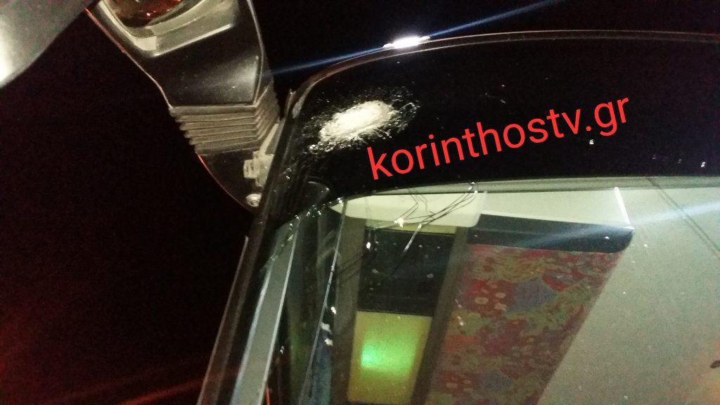 Έριξαν πέτρες σε λεωφορείο στην E.O Αθηνών – Κορίνθου