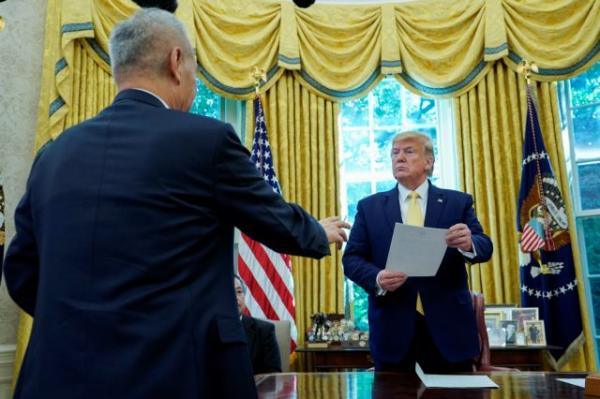 Τραμπ : ΗΠΑ και Κίνα κατέληξαν σε «μερική, πολύ σπουδαία» εμπορική συμφωνία