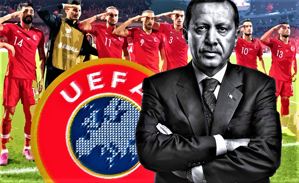 Αμήχανη και ανήσυχη η UEFA μπροστά στον Ερντογάν