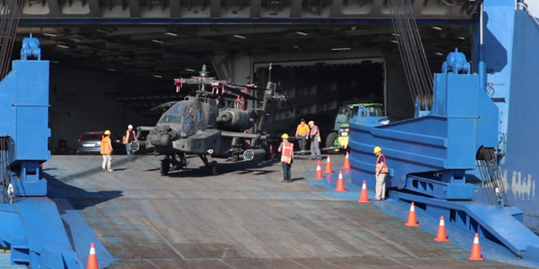 Βόλος : Εντυπωσιακή επιχείρηση μεταφοράς εξοπλισμού από την 3η Ταξιαρχία Αεροπορίας Στρατού των ΗΠΑ
