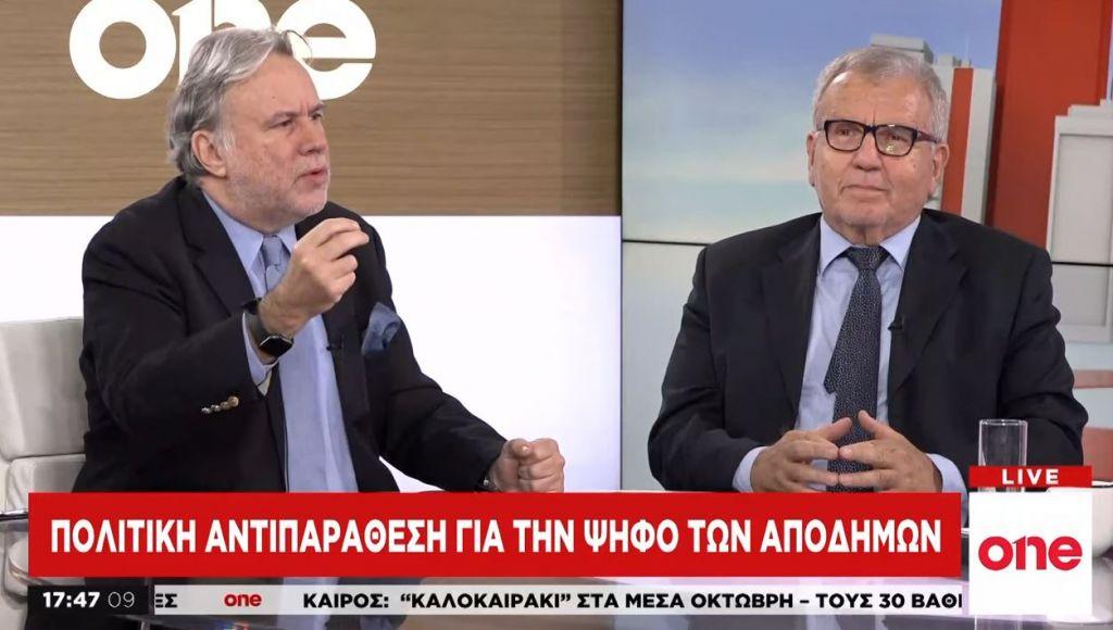 Αντιπαράθεση για την ψήφο των αποδήμων – Γ. Κατρούγκαλος και Χ. Στεφανάδης στο One Channel