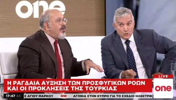 «Στο κόκκινο» η αντιπαράθεση για το προσφυγικό – Μ. Βολουδάκης και Ν. Ξυδάκης στο One Channel