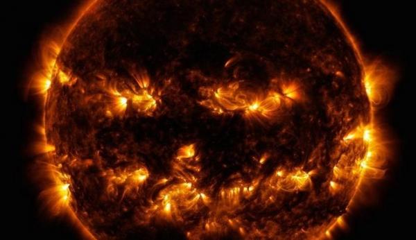 Μαγική εικόνα : Ο Ήλιος «γιορτάζει» το Halloween