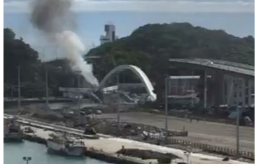 Κατέρρευσε γέφυρα στην Ταϊβάν : Καταπλακώθηκαν αλιευτικά σκάφη - Φόβοι για παγιδευμένους