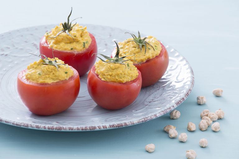 Γεμιστά με άλειμμα ρεβιθιού