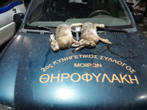 Παράνομη λαθροθηρία εντόπισαν οι Θηροφύλακες Μοιρών