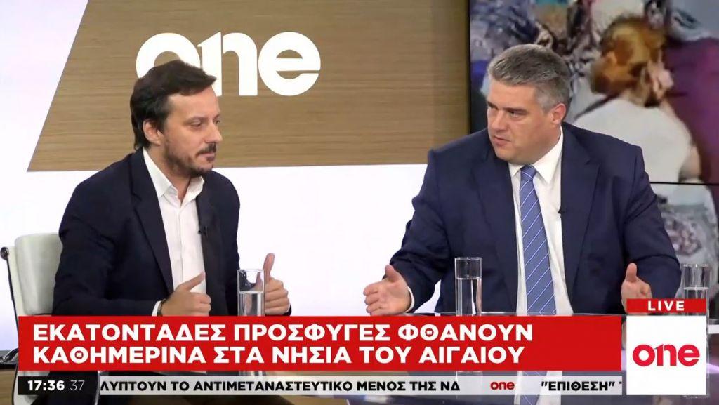 Πολιτική αντιπαράθεση για το προσφυγικό – Μ. Χρυσομάλλης και Απ. Πάνας στο One Channel