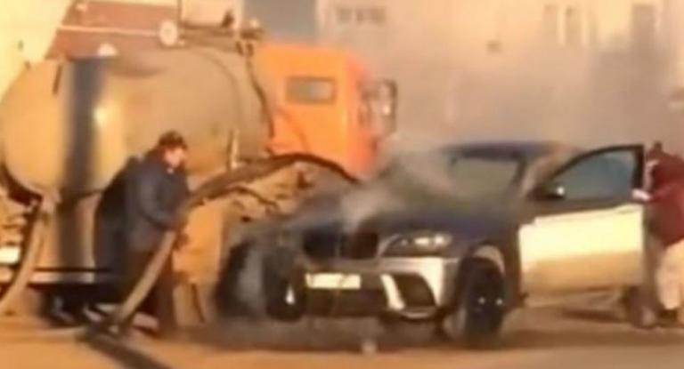 Δεν θα πιστεύετε με τι έσβησαν τη φωτιά