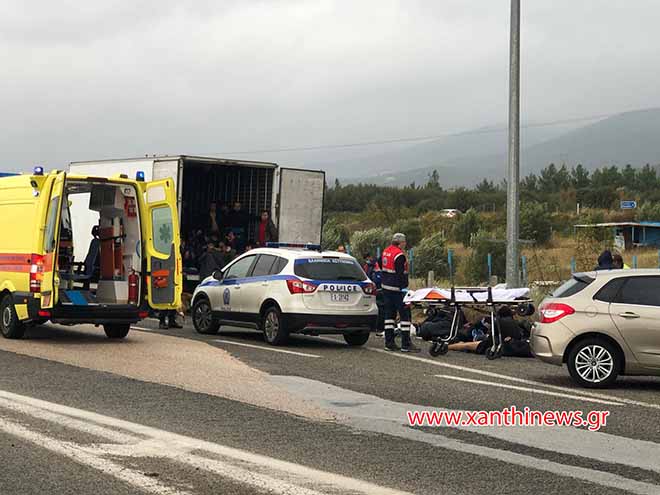 Παραλίγο νέο Έσσεξ στην Ξάνθη – Κινδύνεψαν από ασφυξία οι μετανάστες στο φορτηγό-ψυγείο