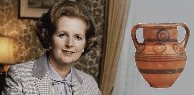 Σάλος για αρχαίο κυπριακό αγγείο – δώρο στη Θάτσερ