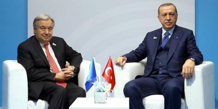 ΟΗΕ: Δεν συζητήθηκε το Κυπριακό στη συνάντηση Γκουτέρες - Ερντογάν