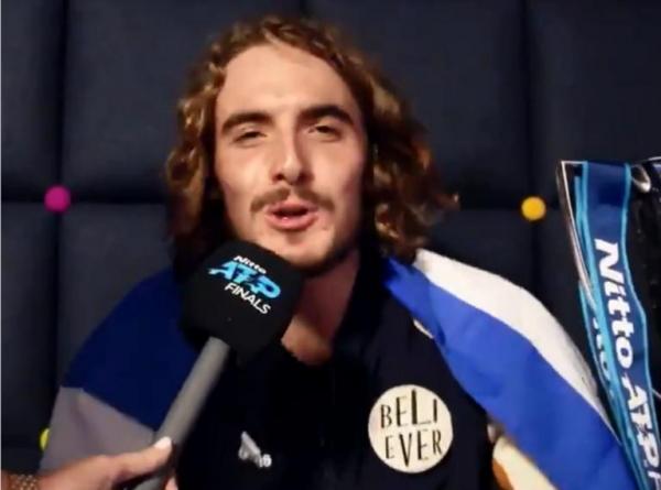 Τσιτσιπάς : Το έριξε… στο τραγούδι μετά τον θρίαμβο στο ATP