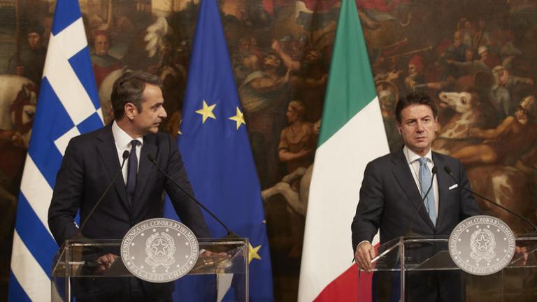 Mitsotakis, Conte discussed the migration crisis, energy cooperation, sign MOU