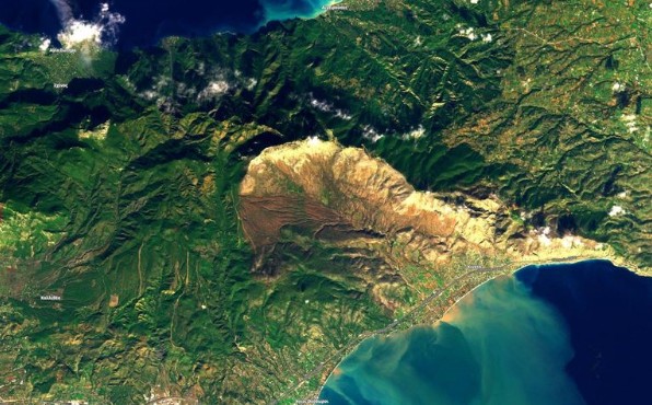 Φωτογραφία από δορυφόρο δείχνει την πλημμυρισμένη Κινέτα
