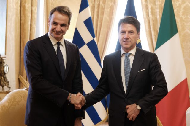 Ελληνοϊταλική ενεργειακή συμφωνία υπέγραψαν Μητσοτάκης – Κόντε