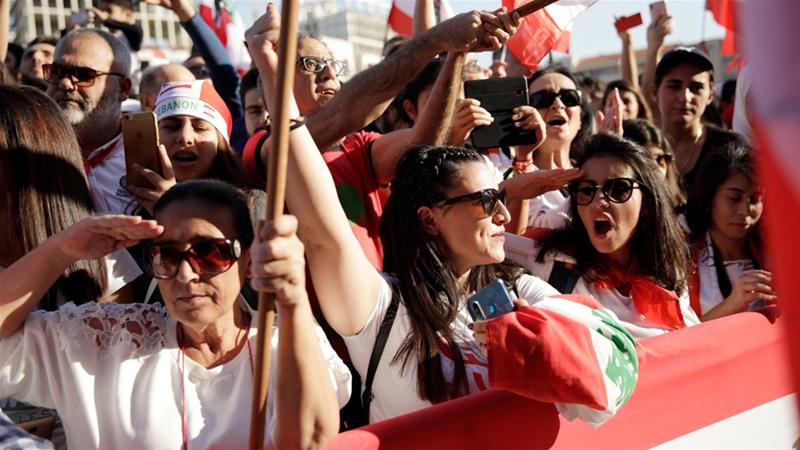 Λίβανος : Το κίνημα διαμαρτυρίας των λιβανέζων πολιτών γιόρτασε την επέτειο ανεξαρτησίας της χώρας