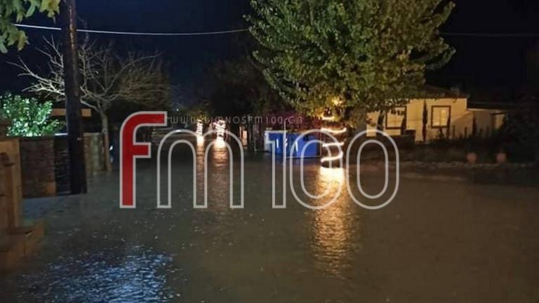 Και τη Λήμνο χτύπησε η κακοκαιρία : Πλημμύρισαν σπίτια, χωριά και δρόμοι