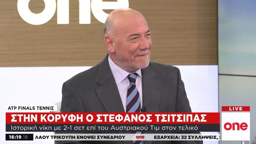 Ο Μένιος Σακελλαρόπουλος στο One Channel για τον θρίαμβο του Στέφανου Τσιτσιπά