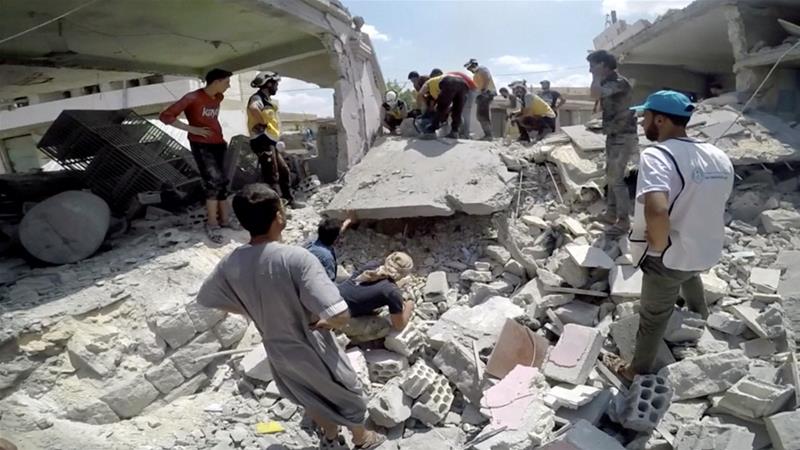 Συρία : 14 άμαχοι νεκροί από βομβαρδισμούς των δυνάμεων του Άσαντ στην Ιντλίμπ