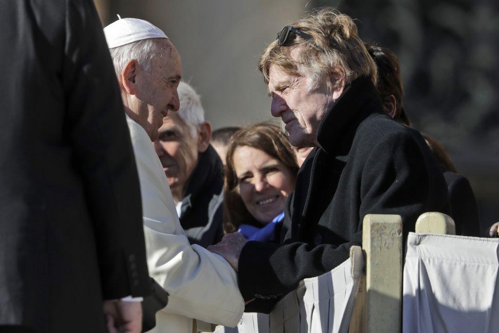 Ο Ρόμπερτ Ρέντφορντ συναντήθηκε με τον πάπα Φραγκίσκο