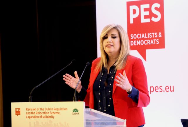 Φώφη Γεννηματά : Ζητώ καθαρή ευρωπαϊκή απόφαση καταδίκης της Τουρκίας