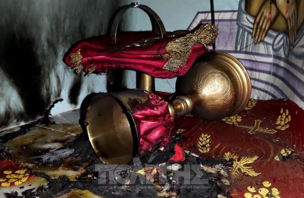 Χίος : Αναστάτωση από το μπαράζ εμπρηστικών επιθέσεων σε εκκλησίες